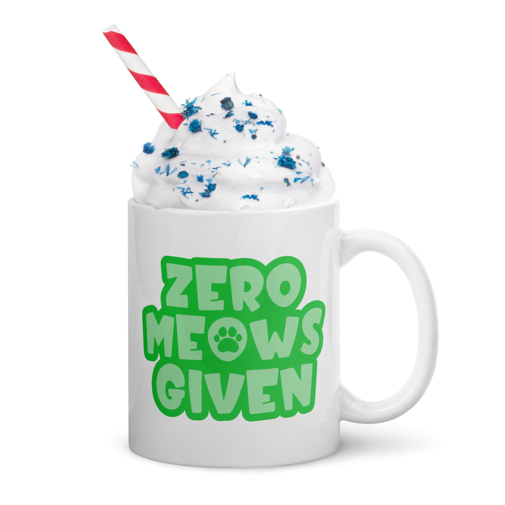 Zero Meows Given Cat Mug