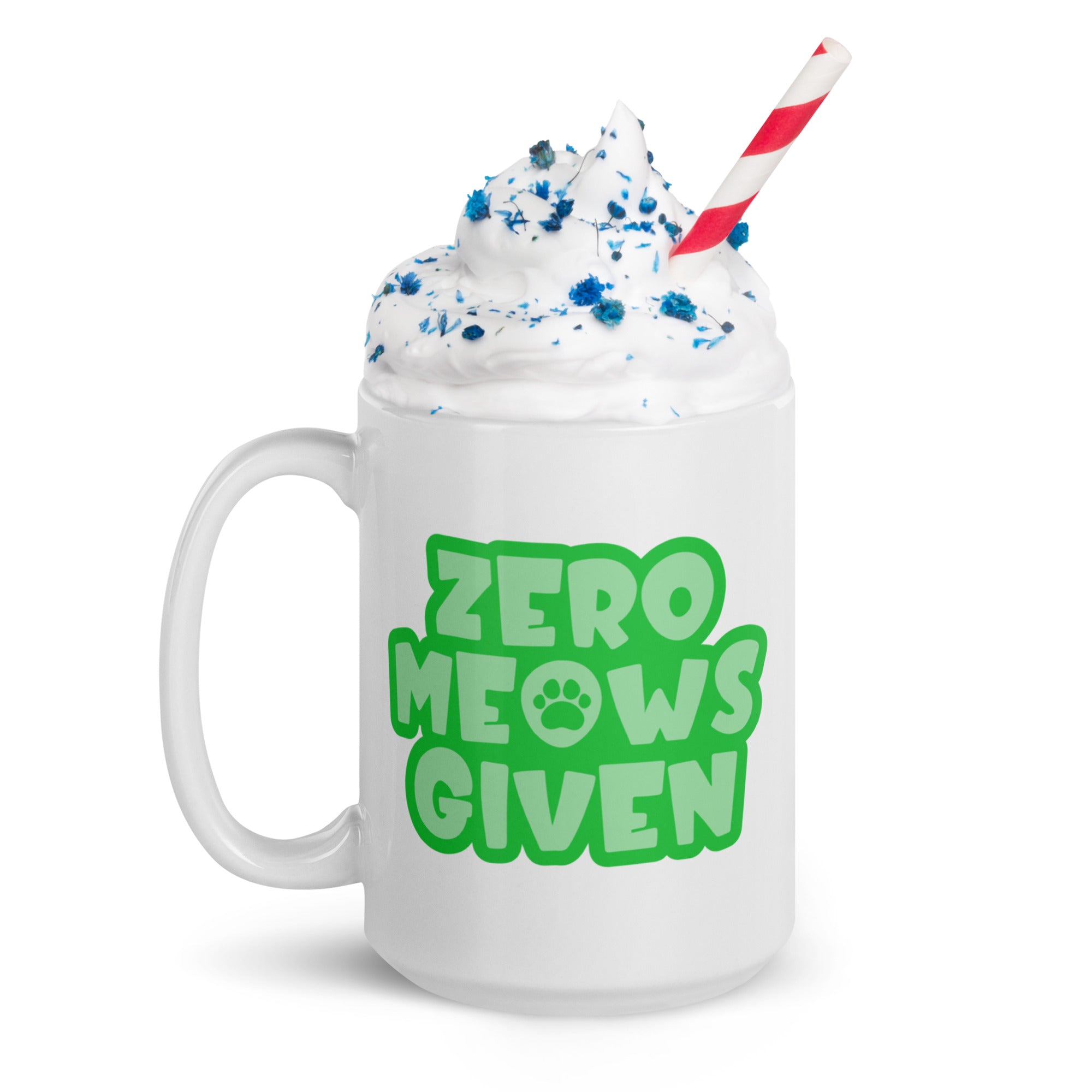 Zero Meows Given Cat Mug