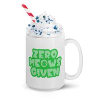 Zero Meows Given Cat Mug