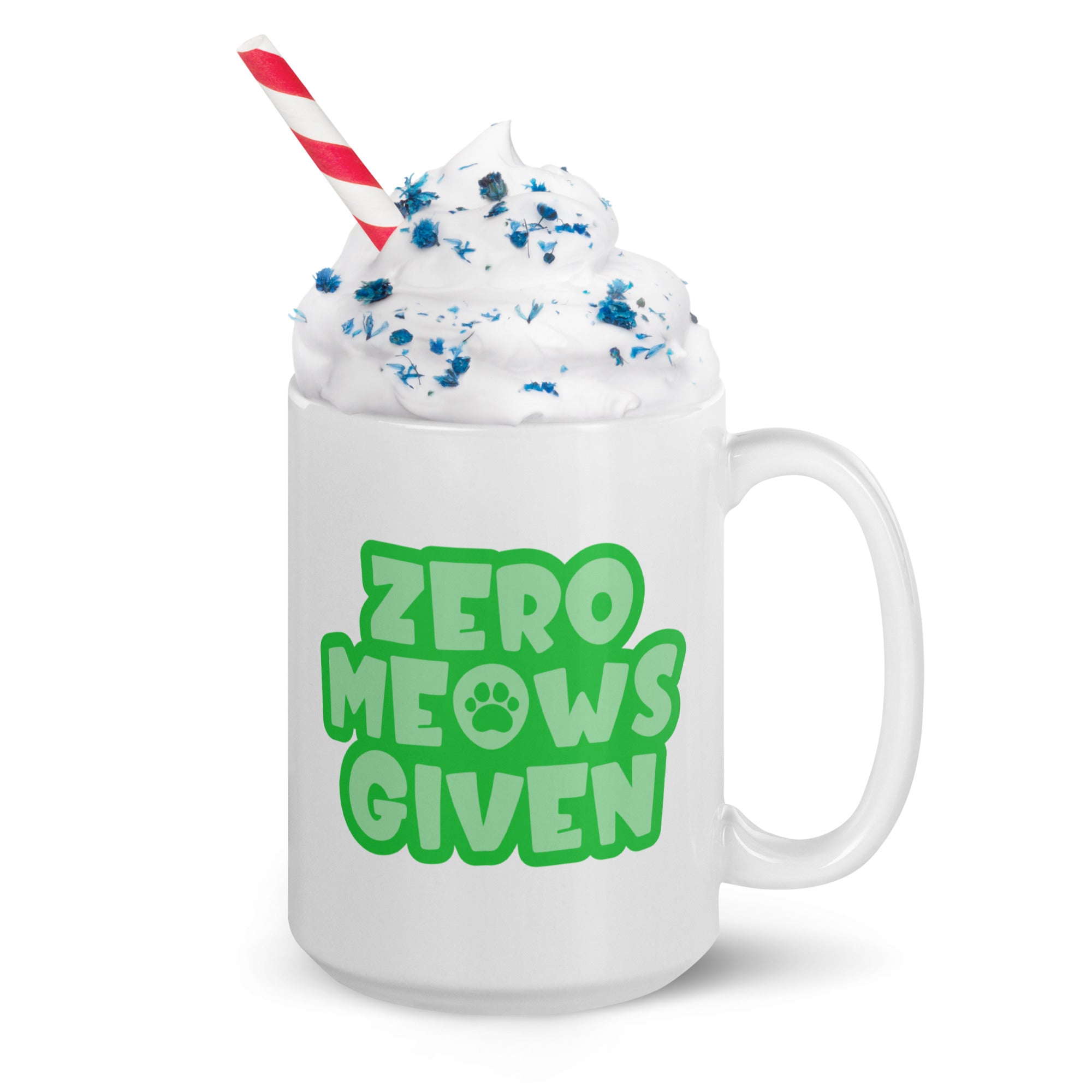 Zero Meows Given Cat Mug