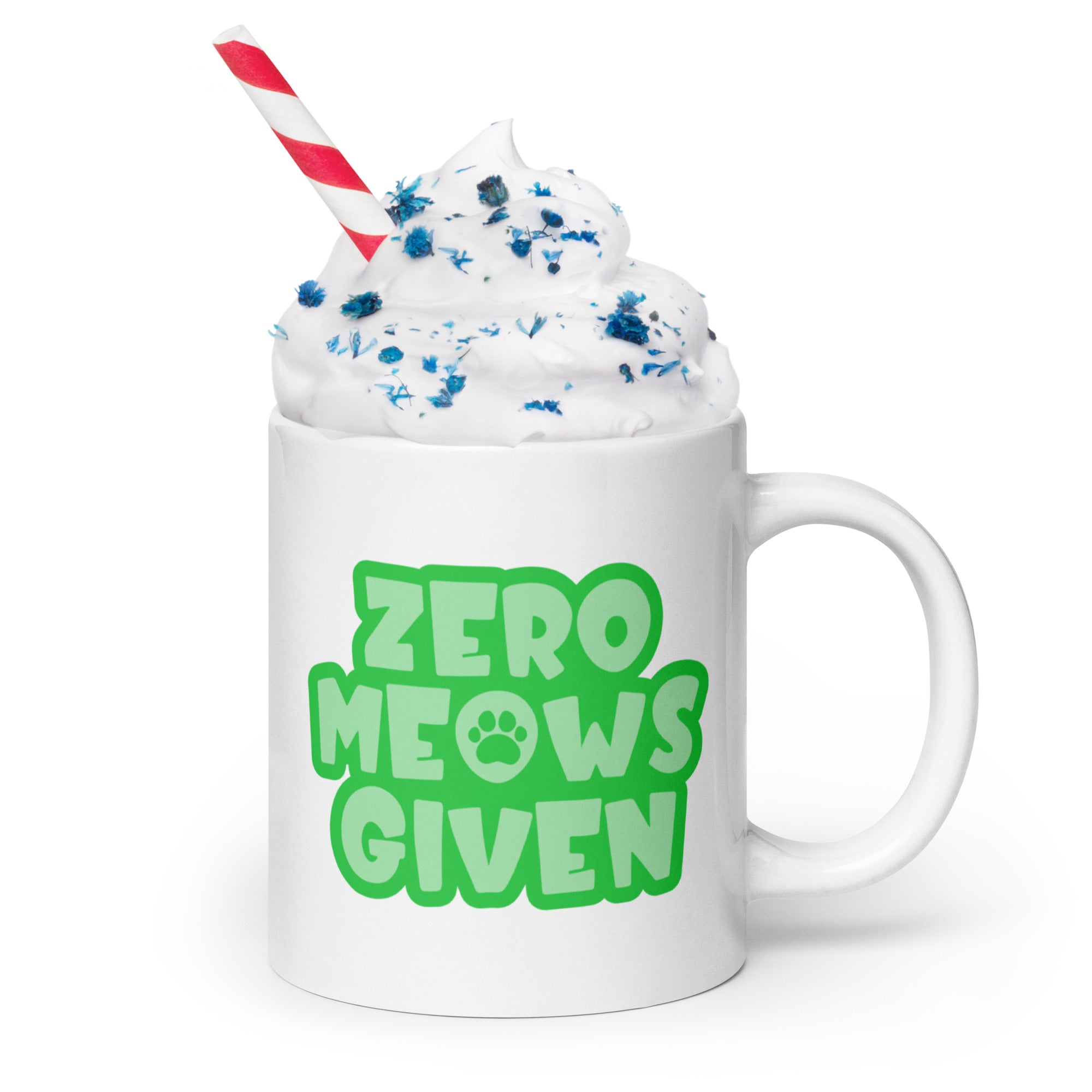 Zero Meows Given Cat Mug