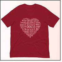 Dog Heart Unisex T-shirt