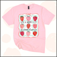 Life is Berry Sweet, So Choose Happiness Unisex Youth T-shirt