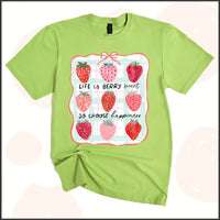 Life is Berry Sweet, So Choose Happiness Unisex Youth T-shirt