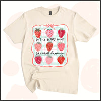 Life is Berry Sweet, So Choose Happiness Unisex Youth T-shirt