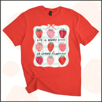 Life is Berry Sweet, So Choose Happiness Unisex Youth T-shirt