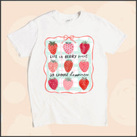 Life is Berry Sweet, So Choose Happiness Unisex Youth T-shirt