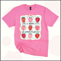 Life is Berry Sweet, So Choose Happiness Unisex Youth T-shirt