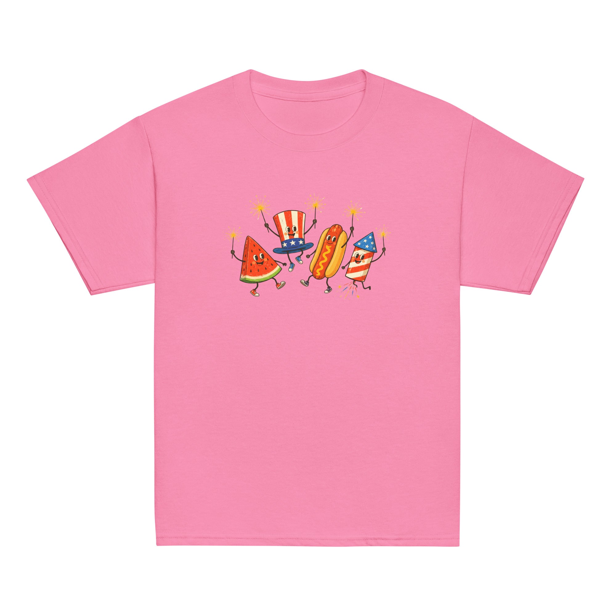 Fireworks, Watermelon & Hot Dogs Unisex Youth T-shirt