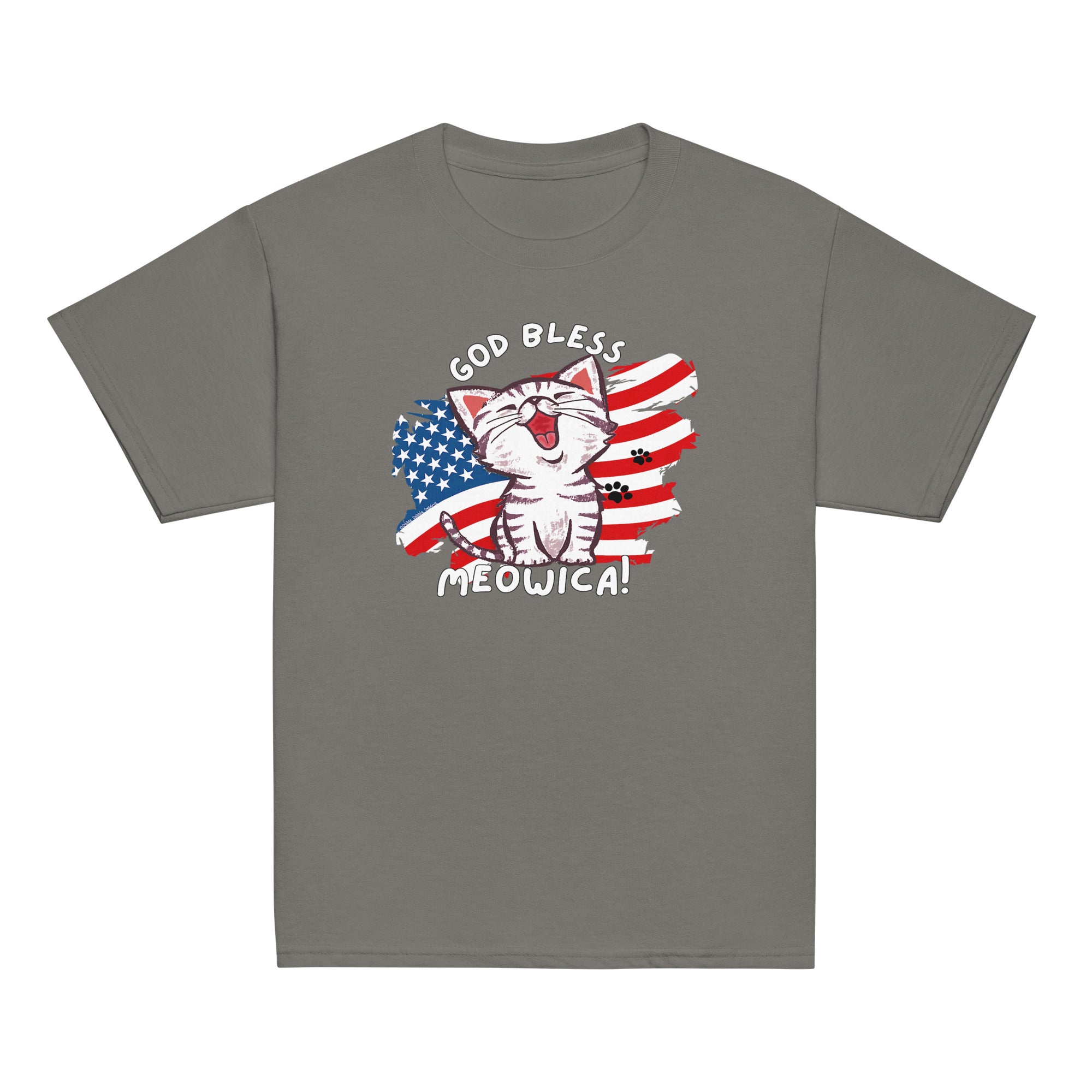 God Bless Meowica Unisex Youth T-shirt