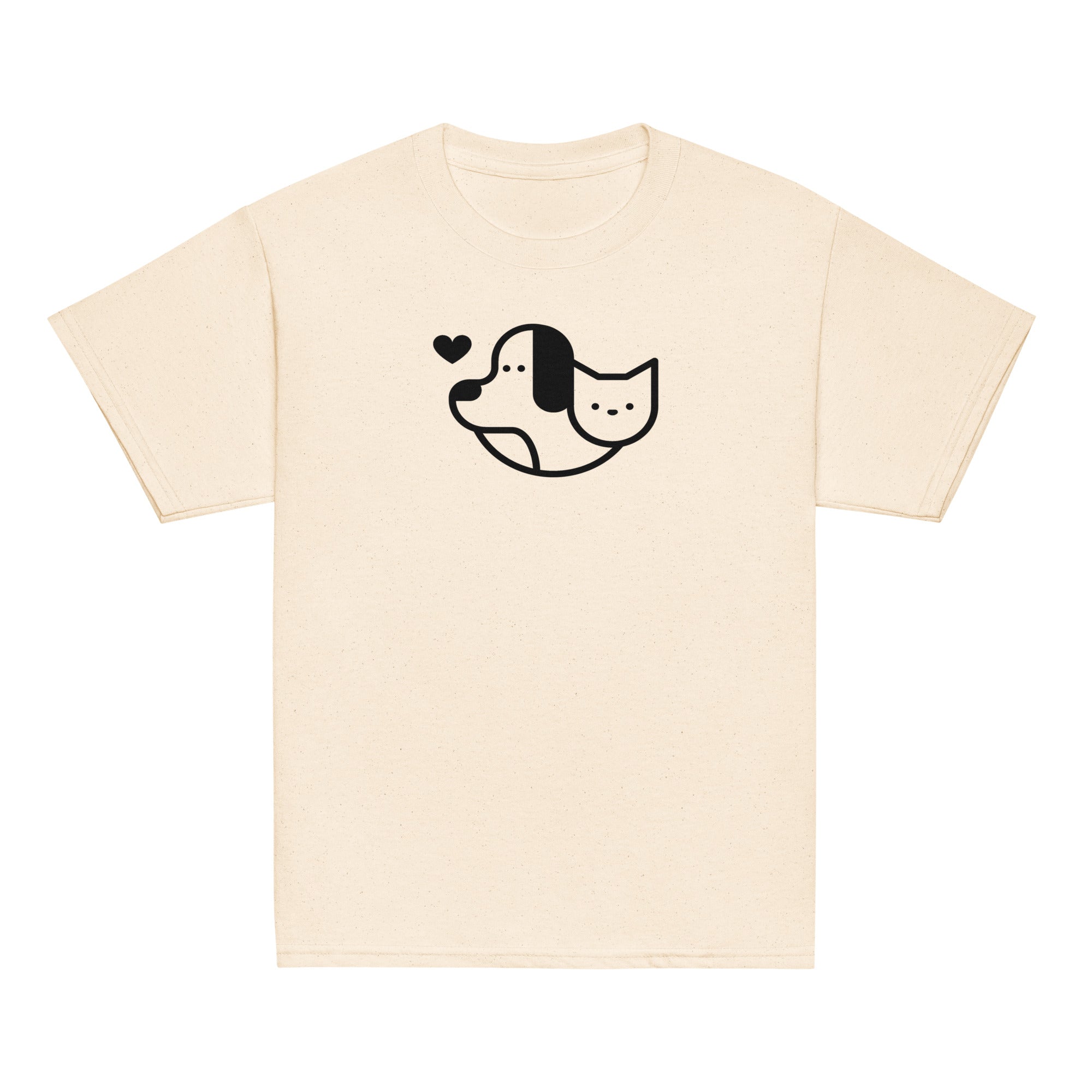 Dog Hearts Cat Unisex Youth T-shirt