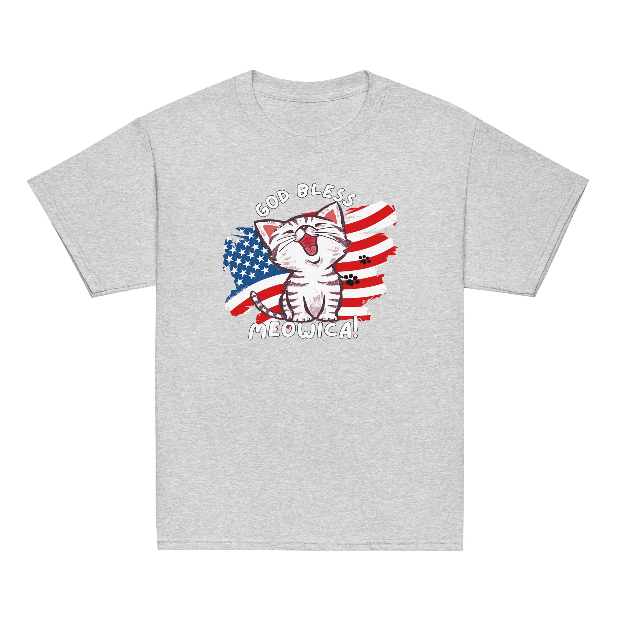 God Bless Meowica Unisex Youth T-shirt