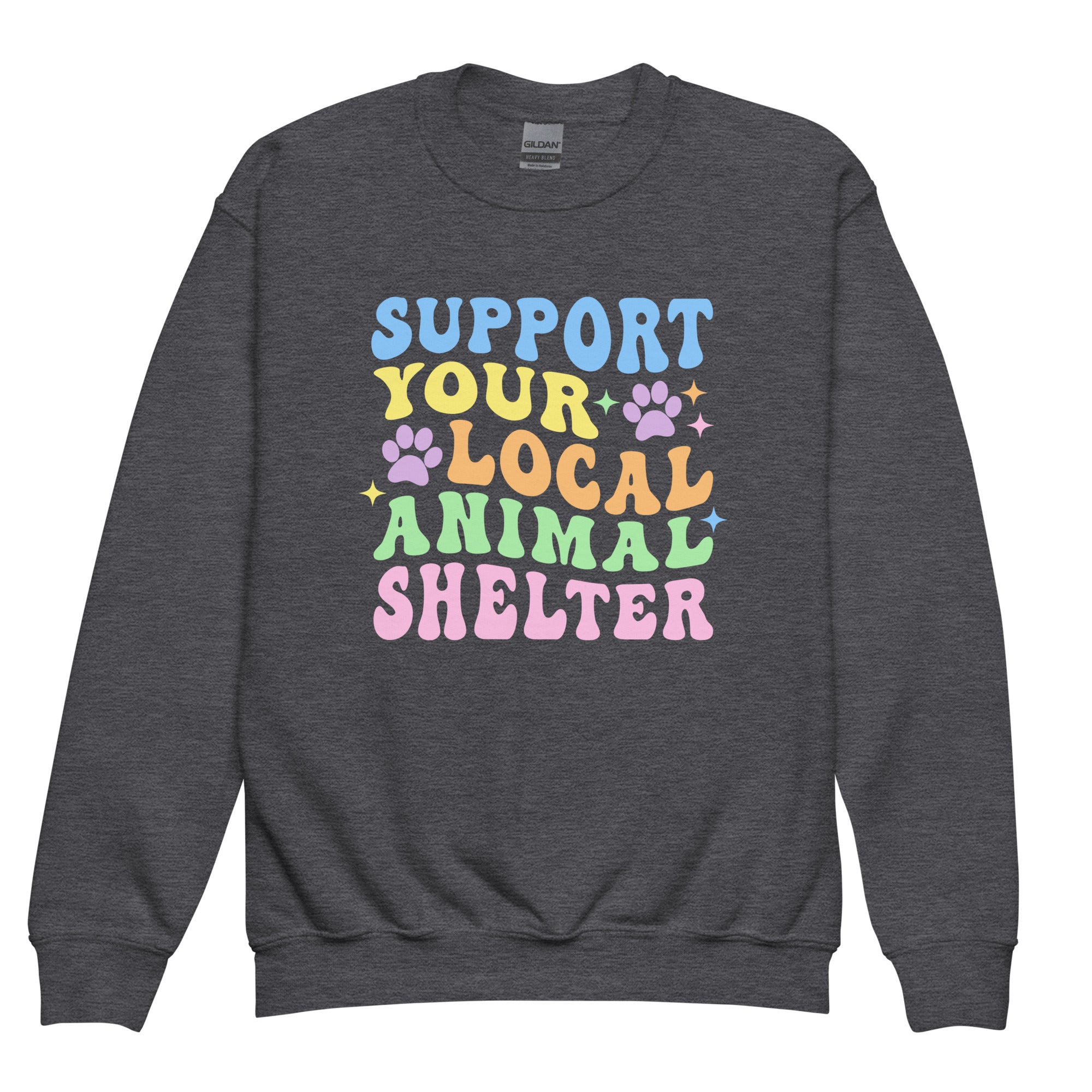 Support Your Local Animal Shelter Unisex Youth Sweatshirt