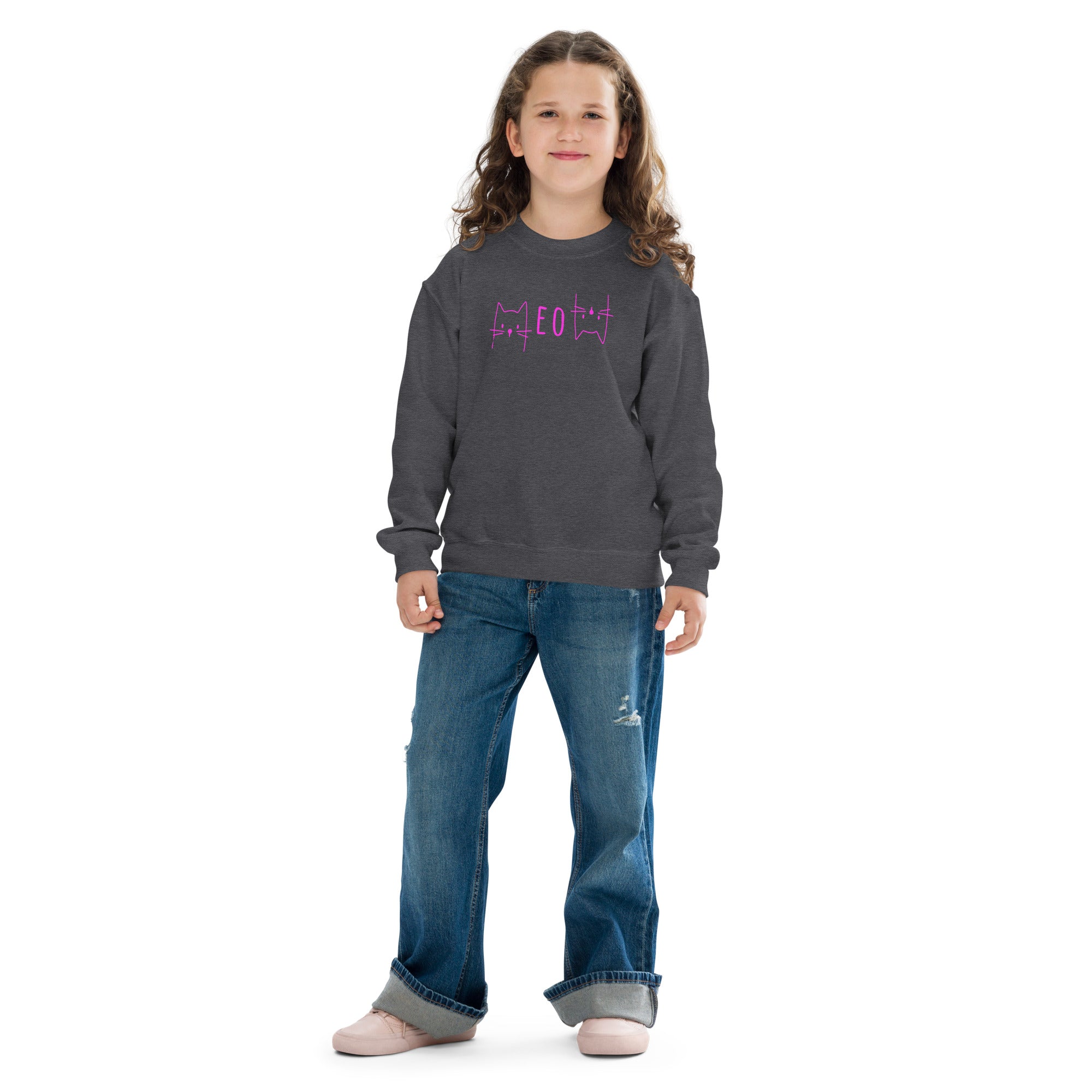 Meow Kitty Unisex Youth Sweatshirt