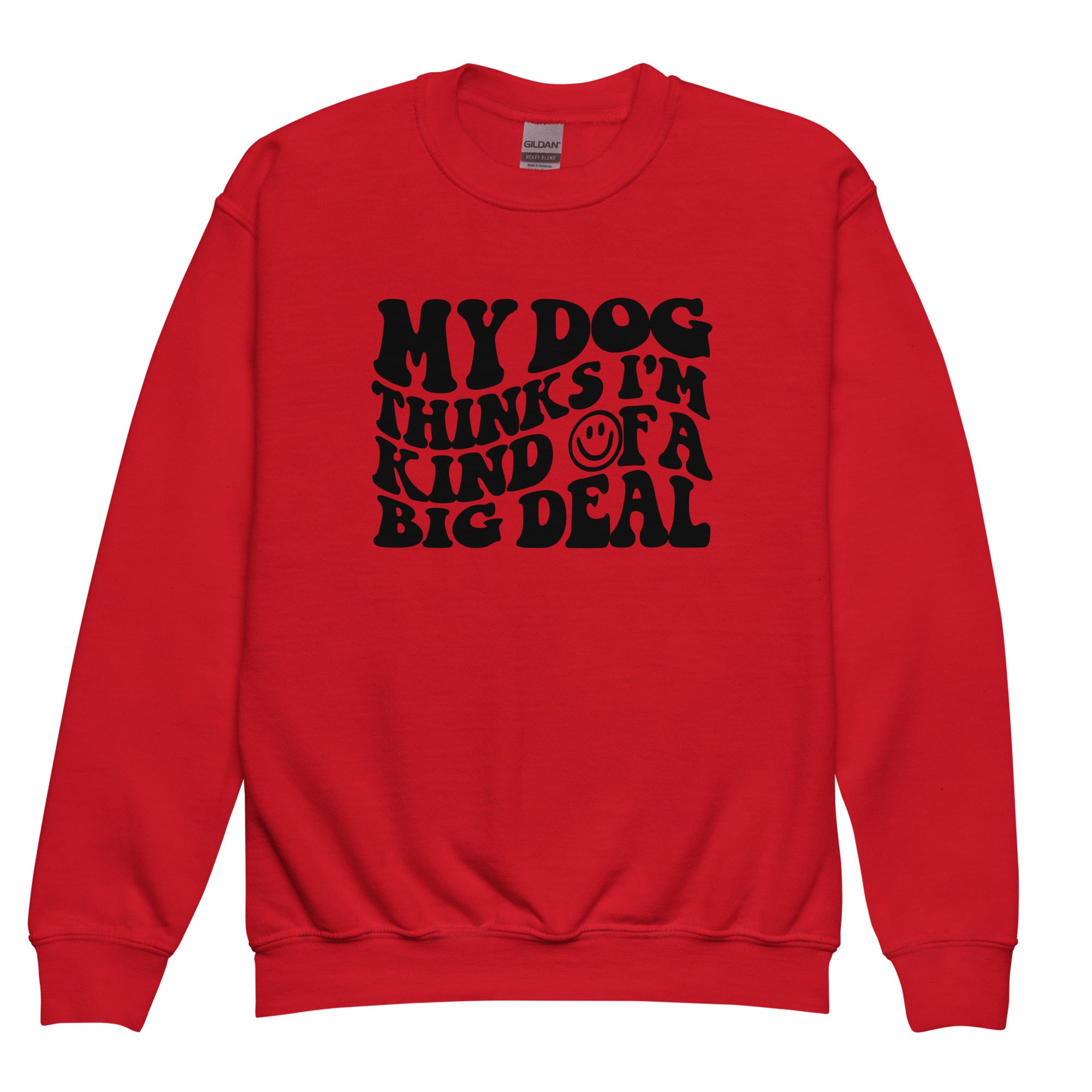 My Dog Thinks I'm Kind of a Big Deal Unisex Youth Sweatshirt