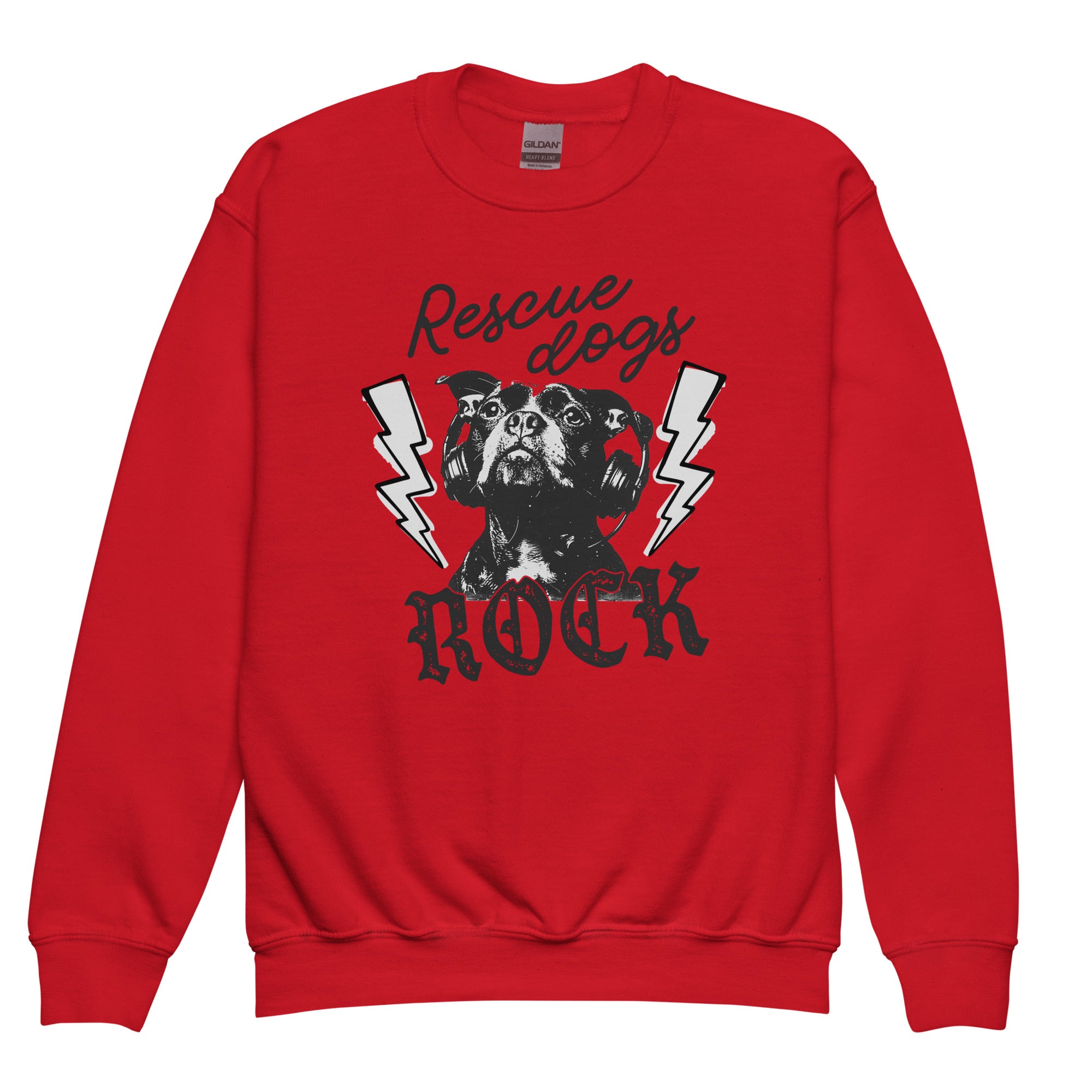 Rescue Dogs Rock Unisex Youth Sweatshirt