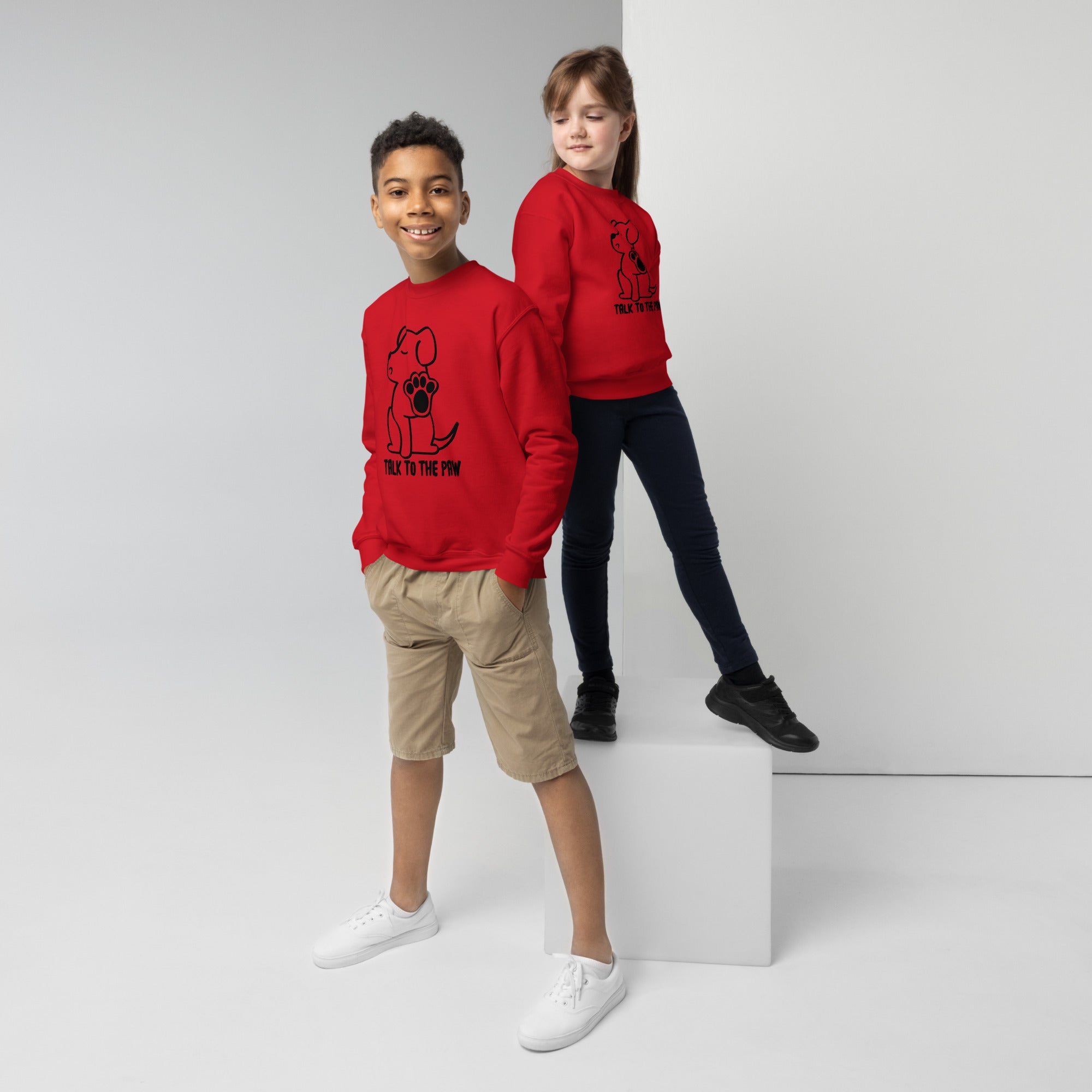Talk to the Paw Unisex Youth Sweatshirt