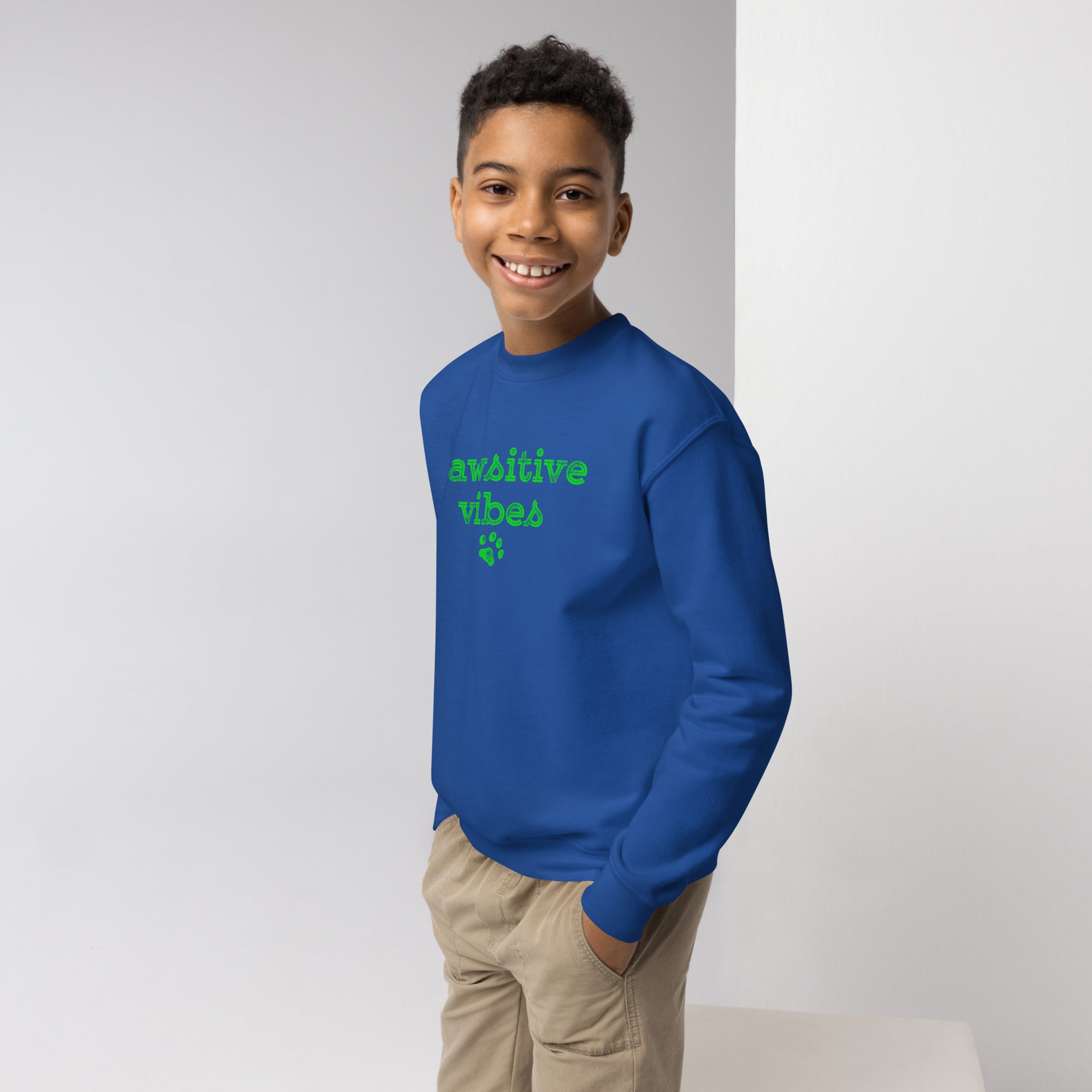 Pawsitive Vibes Unisex Youth Sweatshirt