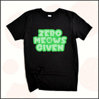 Zero Meows Given Unisex Youth T-shirt